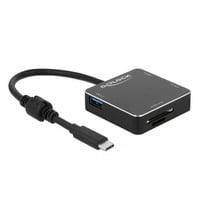 4043619640423 - 3 Port USB 31 Gen 1 Hub mit USB Type-C und SD + MicroSD Slot USB-Hub 64042