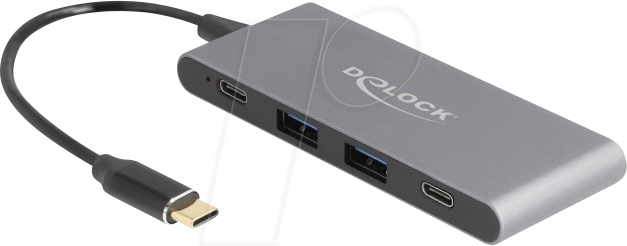 4043619641116 - DELOCK 64111 - USB 31 Hub 4 Port USB-C zu 2x C 2x A