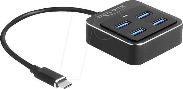 4043619641918 - DELOCK 64191 - USB 31 Hub 4 Port USB-C zu 4x USB-A