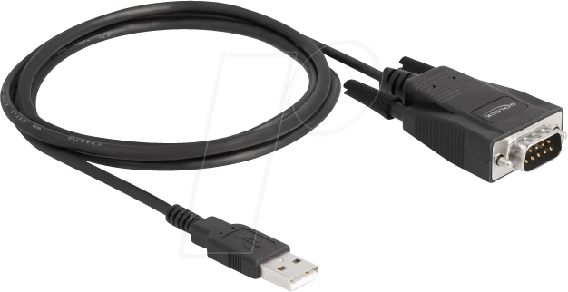 4043619642229 - Adapter usb 20 Typ-A Stecker zu 1 x Seriell RS-232 D-Sub 9 Stecker (64222) - Delock