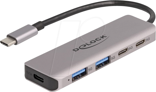 4043619642397 - DELOCK 64239 - USB 30 4-Port Hub USB-C auf 2x A 2x C + Strom 15 cm