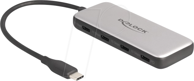 4043619642618 - DELOCK 64261 - USB 31 Hub 4 Port USB-C zu 4x USB-C 85 W