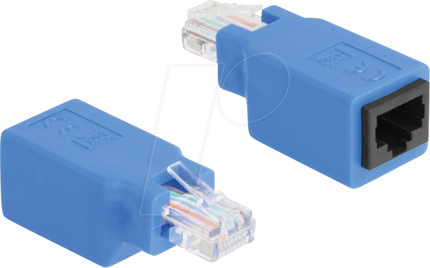 4043619648030 - DELOCK 64803 - Adapter RJ45 Rollover Stecker Buchse