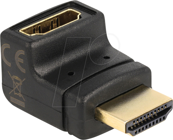 4043619650729 - DELOCK 65072 - Adapter HDMI Stecker Buchse 1440p gewinkelt oben