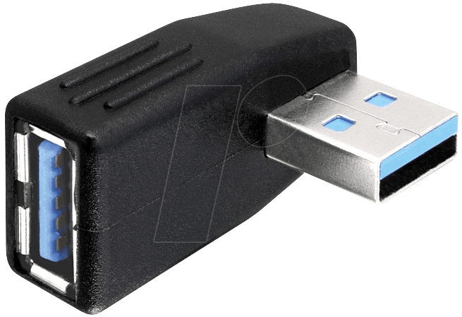 4043619653423 - DELOCK 65342 - USB 30 A Stecker auf A Buchse gewinkelt 270° horizontal