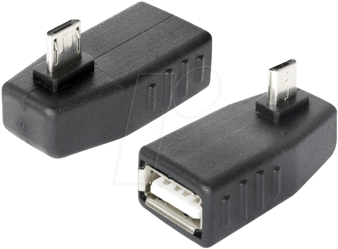 4043619654741 - DELOCK 65474 - USB Micro B Stecker auf USB A Buchse OTG 90° gewin