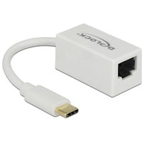 4043619659067 - Adapter SuperSpeed usb (usb 31 Gen 1) mit usb Type-C™ Stecker Gigabit lan 10 100 1000 Mbps kompakt weiß (65906) - Delock