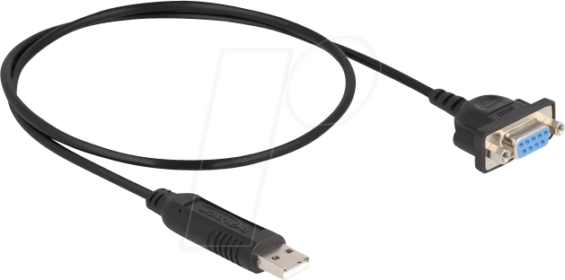 4043619664535 - DELOCK 66453 - Adapterkabel USB 20 zu Seriell RS232 Buchse FTDI 050 m