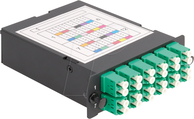 4043619669370 - DELOCK 66937 - LWL HD (High Density) Kassette MPO  12 x LC Duplex Polarität