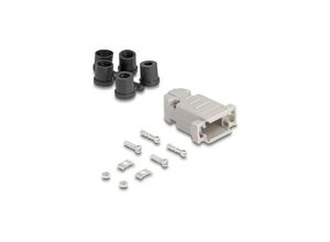 4043619670277 - D-Sub Gehäuse für 9 Pin Stecker   Buchse mit Gummidichtungen (67027) - Delock