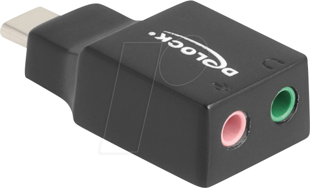 4043619671281 - DELOCK 67128 - Audio Adapter USB-C - 2x 35 mm Klinkenbuchse