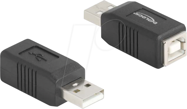 4043619672028 - DELOCK 67202 - USB 20 Adapter A Stecker > B Buchse schwarz