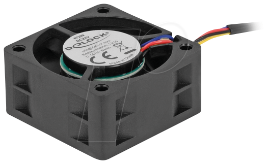 4043619672998 - DELOCK 67299 - Axiallüfter 24 V DC 40 x 40 x 20 mm schwarz 4043619672998 - DELOCK 67299 - Axiallüfter 24 V DC 40 x 40 x 20 mm schwarz