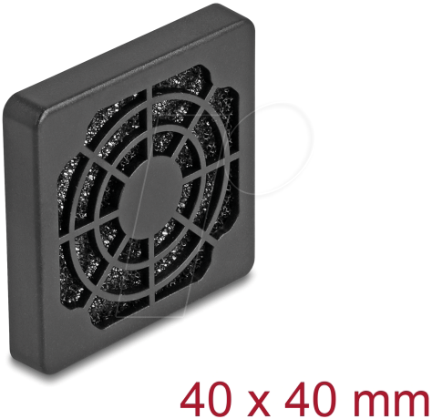 4043619673094 - DELOCK 67309 - Lüftergitter mit Staubfilter 40 x 40 mm schwarz