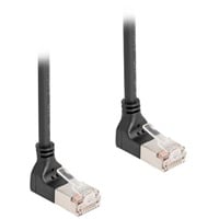 4043619802807 - RJ45 Netzwerkkabel Cat6A s ftp Slim 90° oben   oben gewinkelt 05 m (80280) - Delock