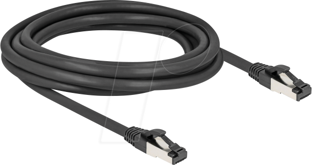 4043619805730 - DELOCK RJ45 Netzwerkkabel Cat81 S FTP 3m-40Gbps schwarz