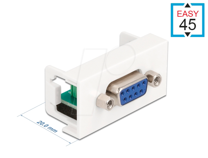 4043619813483 - DELOCK 81348 - Easy 45 Modul D-Sub 9 Pin Buchse zu 6 Pin Terminalblock 225 x 4