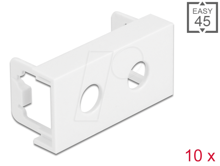 4043619813711 - DELOCK 81371 - Easy 45 Modulblende Loch 2 x M8 45 x 225 mm 10 Stück