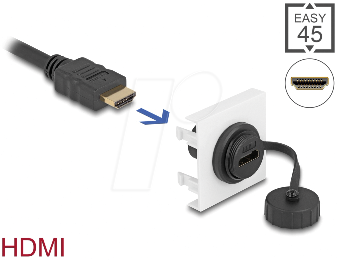 4043619814091 - DELOCK 81409 - Easy 45 HDMI Modul 45 x 45 mm 4043619814091 - DELOCK 81409 - Easy 45 HDMI Modul 45 x 45 mm