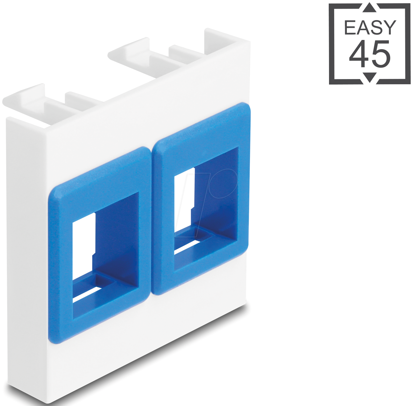 4043619815579 - DELOCK 81557 - Easy 45 Modul 2x Keystone Halterungen 45 x 45 mm 4043619815579 - DELOCK 81557 - Easy 45 Modul 2x Keystone Halterungen 45 x 45 mm