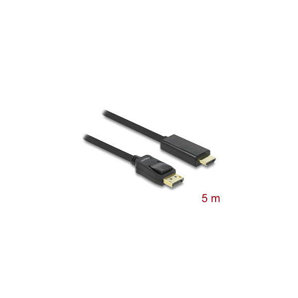 4043619824410 - DELOCK 82441 - DisplayPort 11 Stecker auf HDMI A Stecker 5 m schwarz