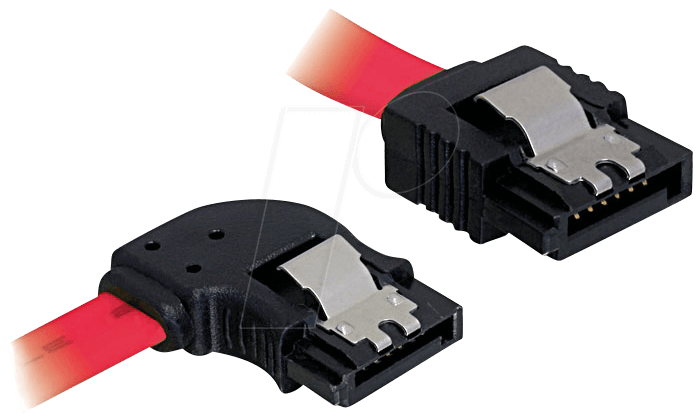 4043619826032 - DELOCK SATA-Kabel SATA -> SATA links St St 050m Clips