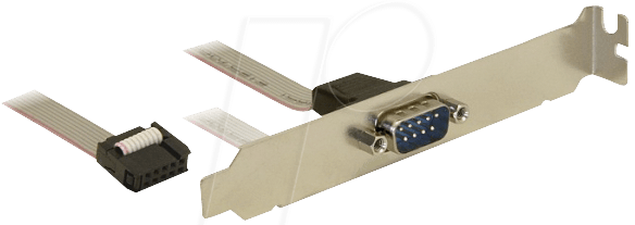 4043619827688 - DELOCK 82768 - PC-Slotblech > 1 x Seriell - COM Port 4043619827688 - DELOCK 82768 - PC-Slotblech > 1 x Seriell - COM Port