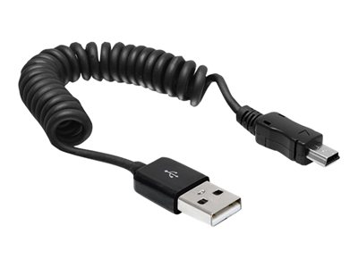 4043619831647 - DeLOCK USB-Kabel USB20 Typ A - mini B St St 20-60cm Spiral (83164)