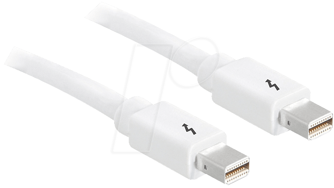 4043619831654 - DELOCK 83165 - Kabel Thunderbolt Stecker auf Stecker 05 m weiß