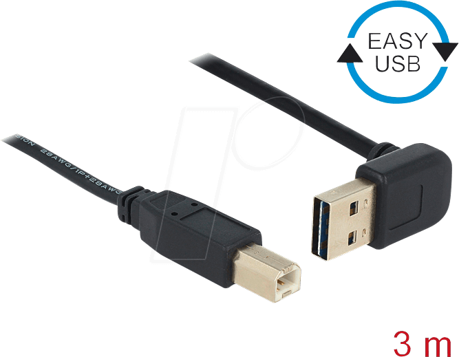 4043619835416 - DELOCK 83541 - USB 20 Kabel EASY A Stecker gew auf B Stecker 3 m