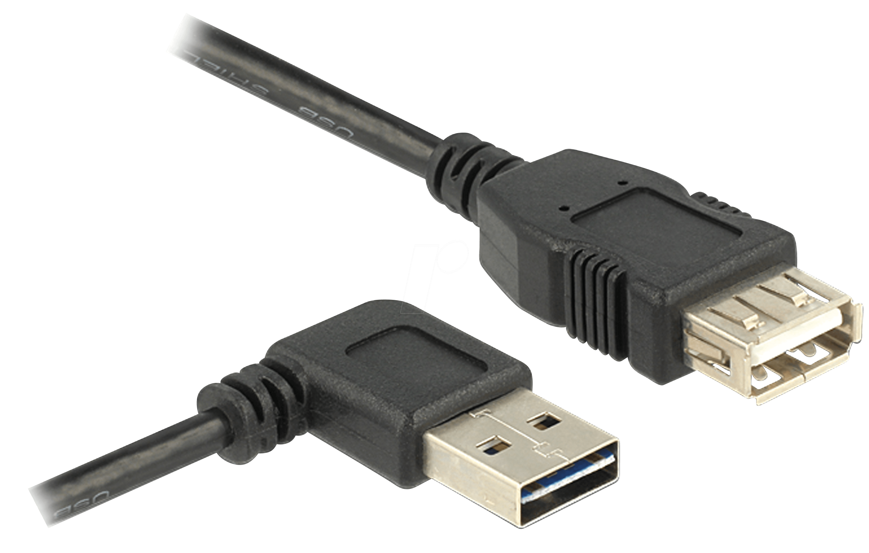 4043619835515 - USB-Kabel usb 20 usb-a Stecker usb-a Buchse 100 m Schwarz beidseitig verwendbarer Stecker - Delock