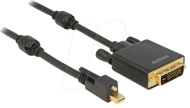 4043619837274 - DELOCK 83727 - Adapterkabel mini DP 12 Stecker auf DVI 24+1 Stecker 3 m