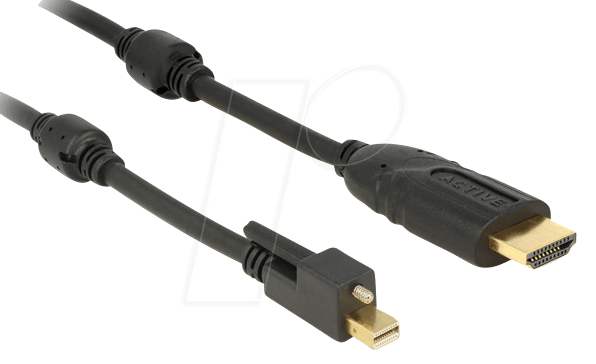 4043619837328 - DELOCK 83732 - mini DisplayPort 12 Stecker auf HDMI A Stecker 5 m schwarz