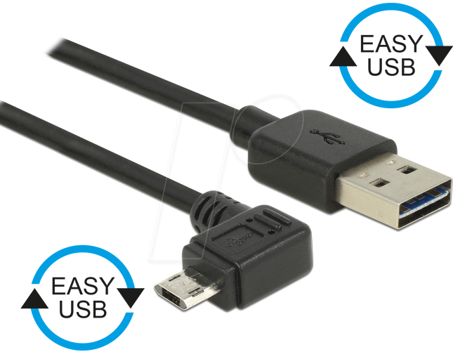 4043619838530 - DELOCK 83853 - USB 20 Kabel EASY A Stecker auf Micro B Stecker 2 m