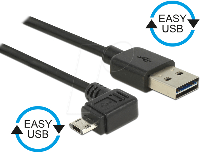 4043619838547 - DELOCK 83854 - USB 20 Kabel EASY A Stecker auf Micro B Stecker 3 m