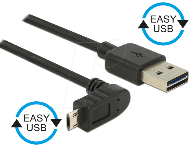 4043619838561 - DELOCK 83856 - USB 20 Kabel EASY A Stecker auf Micro B Stecker 2 m