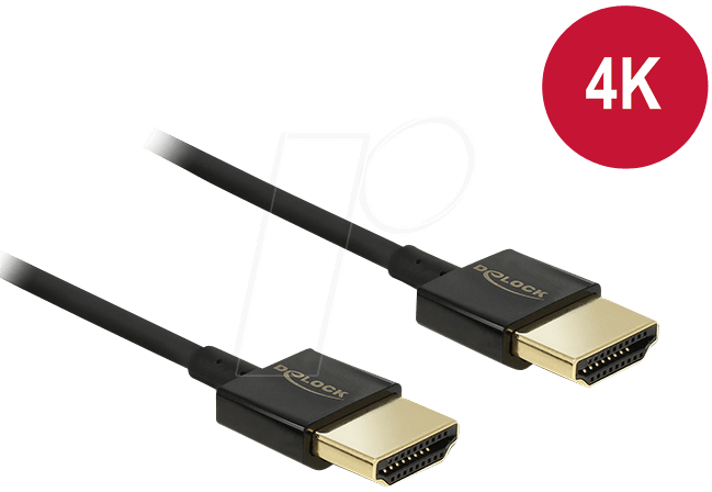 4043619847716 - 84771 Kabel Hdmi A > Hdmi A High Speed Ethernet 3d 4k 1m Slim S