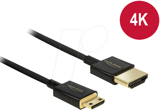 4043619847785 - DELOCK 84778 - HDMI A Stecker > HDMI Mini C Stecker 4K 20 m