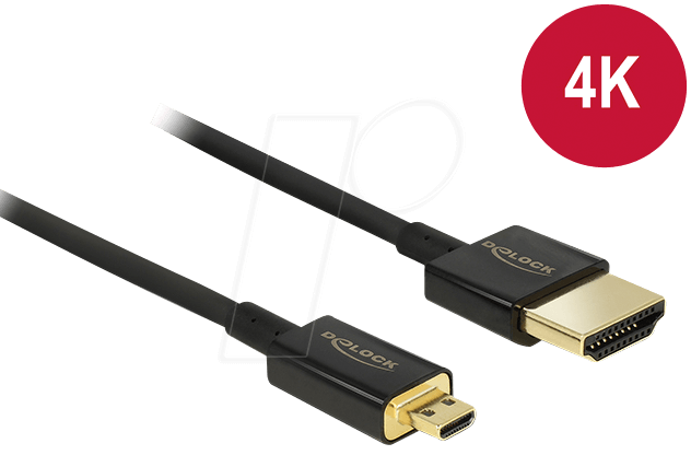 4043619847884 - DELOCK 84788 - HDMI A Stecker > HDMI Micro D Stecker 4K 05 m