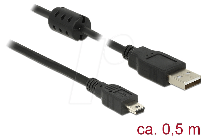 4043619849116 - DELOCK 84911 - Kabel USB 20 A Stecker > Mini-B Stecker 05 m