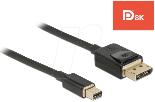 4043619849284 - DELOCK 84928 - Kabel mini DisplayPort 14 Stecker > DisplayPort Stecker 8K 20 4043619849284 - DELOCK 84928 - Kabel mini DisplayPort 14 Stecker > DisplayPort Stecker 8K 20
