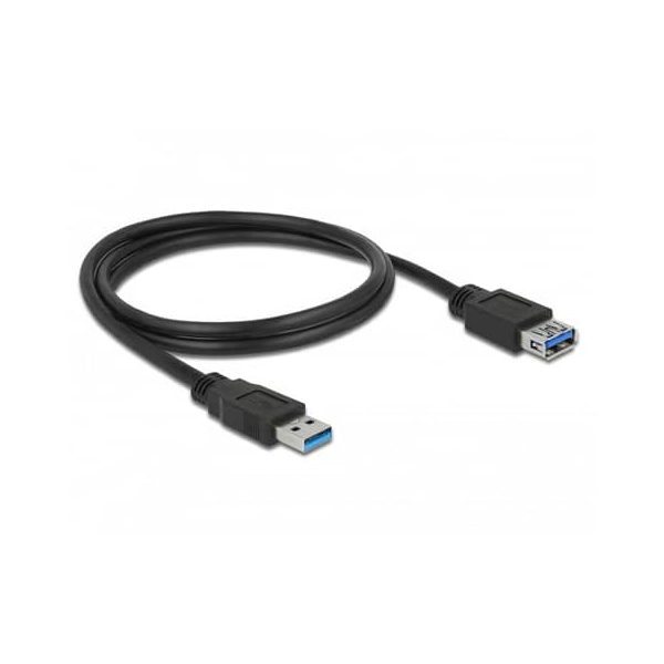 4043619850549 - USB-Kabel usb 32 Gen1 (usb 30   usb 31 Gen1) usb-a Stecker usb-a Buchse 100 m Schwarz ve - Delock