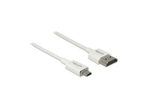 4043619851508 - HDMI-Kabel HighSpeed Ethernet A-MikroD 4K 3D 15m w (85150) - Delock