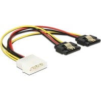 4043619852376 - Stromkabel Molex 4pin - 2x sata 15pin St Bu 020m (85237) - Delock