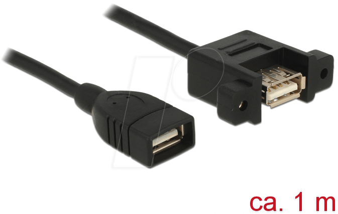4043619854608 - DELOCK 85460 - Einbau-Kabel USB 20 A Buchse > USB 20 A Buchse 1 m 4043619854608 - DELOCK 85460 - Einbau-Kabel USB 20 A Buchse > USB 20 A Buchse 1 m