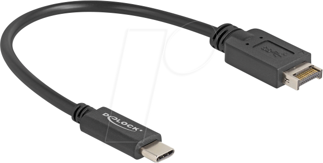 4043619855285 - DELOCK 85528 - USB 31 E Key A 20 Pin Stecker zu USB C Stecker 25 cm 4043619855285 - DELOCK 85528 - USB 31 E Key A 20 Pin Stecker zu USB C Stecker 25 cm