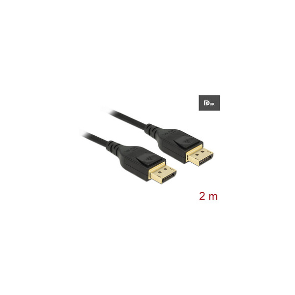 4043619856602 - DELOCK 85660 - Kabel DisplayPort 14 Stecker > DisplayPort Stecker 8K 60 Hz 2m