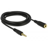 4043619857036 - DELOCK 85703 - Kabel Klinke 5 Pin Verlängerung 35 mm Stecker > Buchse 3 m schw