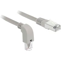 4043619858736 - DELOCK 85873 - Patchkabel Cat6A S FTP unten gewinkelt gerade 05m