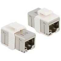 4043619860128 - Adapter RJ45 Buchse zu RJ45 Buchse kompakt Cat6A Metall (86012) - Delock